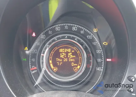 2012 Fiat 500 Sport z USA, uszkodzony, nr VIN 3C3CFFBR8CT385863